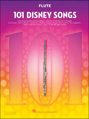 101 Disney Songs for Flute Beginner to Intermediate Sheet Music Songbook Instrumental Folio for Kids Students and Teachers Easy Flute Music Book with