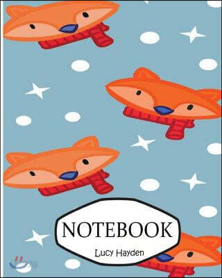 Notebook: Fox 1: Socute: Journal Diary, 110 Lined Pages, 8 X 10