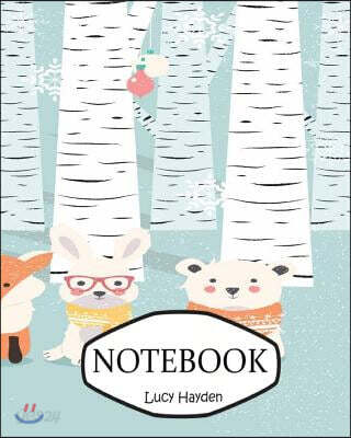 Notebook: Fox 3: Socute: Journal Diary, 110 Lined Pages, 8 X 10