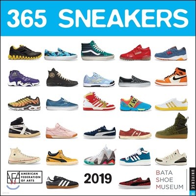 365 Sneakers 2019 Wall Calendar
