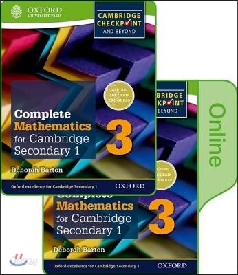 Complete Mathematics for Cambridge Lower Secondary Book 3: Print and Online Student Book [With eBook]