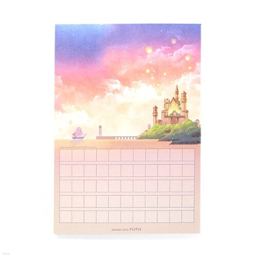 [원고지] 마음더하기 메모지(세로) - 일러ver