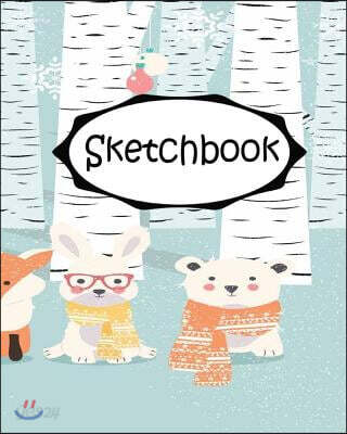 Sketchbook: Fox 3: 110 Pages of 8" x 10" Blank Paper for Drawing (Sketchbooks)