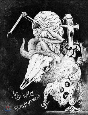 My Wild Imagination: Discreet Internet Website Password Notebook, Large Print Book, 8 1/2" X 11"