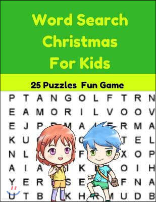 Word Search Christmas for Kids 25 Puzzles Fun Game: Holidays & Celebrations Christmas Large Print Word Find Game