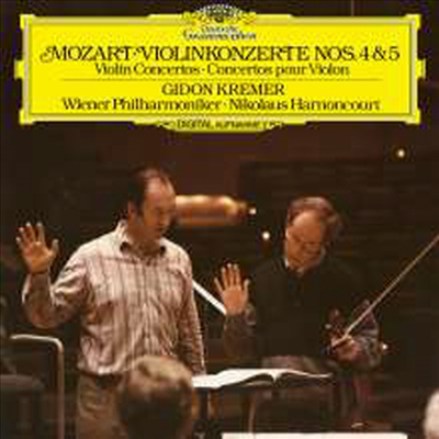 Nikolaus Harnoncourt,Gidon Kremer — 모차르트: 바이올린 협주곡 4 & 5번 (Mozart: Violin Concertos 4 & 5) - Nikolaus Harnoncourt 앨범 커버