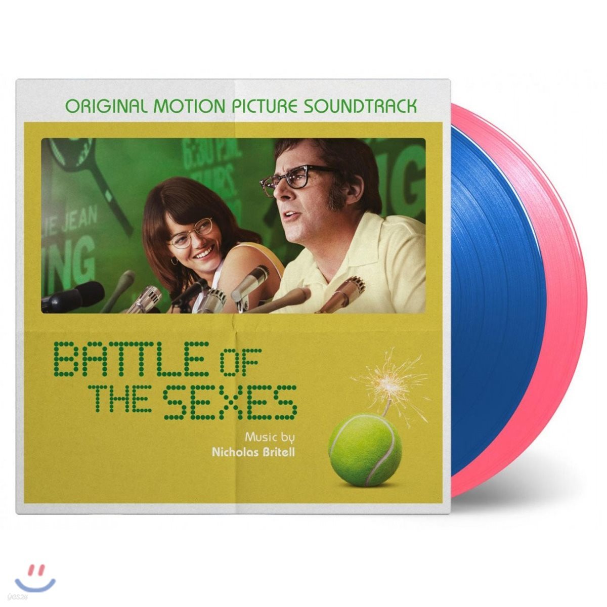 빌리 진 킹: 세기의 대결 영화음악 (Battle of the Sexes OST by Nicholas Britell 니콜라스 브리텔) [블루 & 핑크 컬러 2 LP]