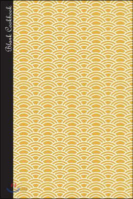 Blank Cookbook: Secret Home's Cooking Recipe Journal / 6 x 9 inches / Blank 100 Pages / Vintage Waves Japanese Cover Design