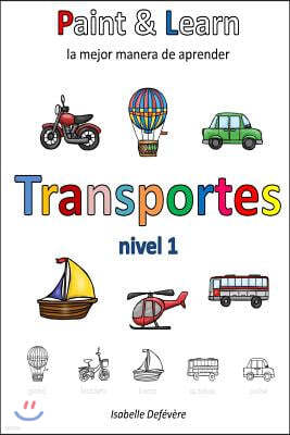 Paint & Learn: Transportes (Nivel 1)