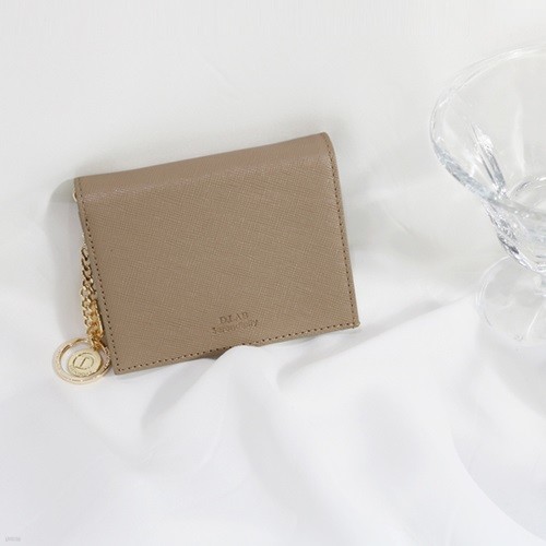 D.LAB Minette Half Wallet - Beige