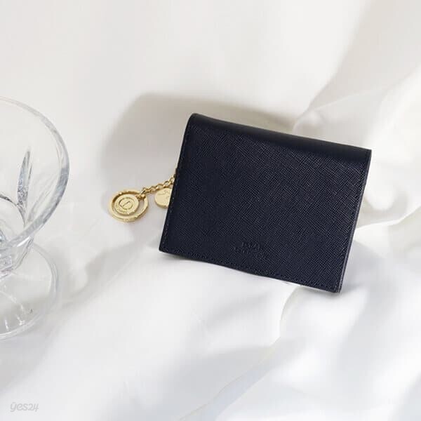 D.LAB Minette Half Wallet - Navy
