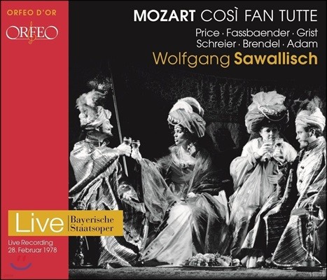Wolfgang Sawallisch 모차르트: 오페라 '코지 판 투테' 전곡 - 1978년 실황 (Mozart: Cosi fan Tutte - 1978 Live)