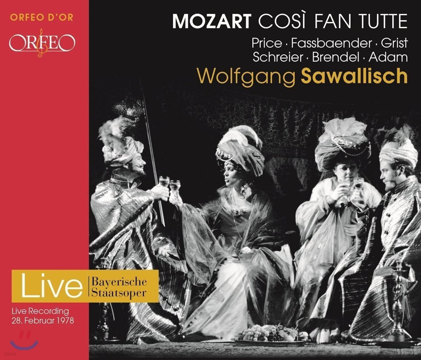 Wolfgang Sawallisch 모차르트: 오페라 '코지 판 투테' 전곡 - 1978년 실황 (Mozart: Cosi fan Tutte - 1978 Live)