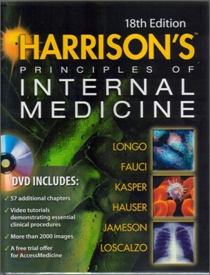 Harrison's Principles of Internal Medicine with DVD, 18/E