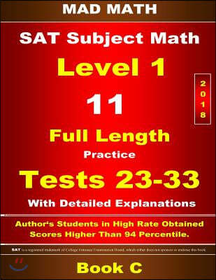 2018 SAT Subject Level 1 Book C Tests 23-33