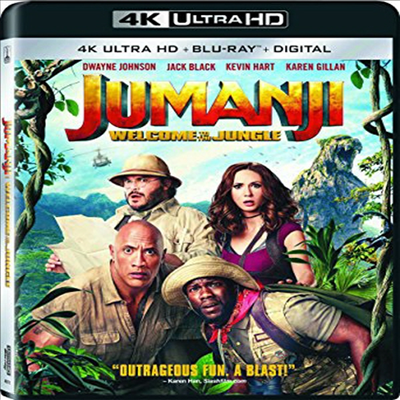 Jumanji: Welcome To The Jungle (길: ο ) (2017) (ѱڸ)(4K Ultra HD + Blu-ray + Digital)