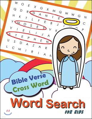 Bible Verse Cross word Word Search for Kids: Word Search & Cross Word Game for Bible Study for Kids Ages 6-8
