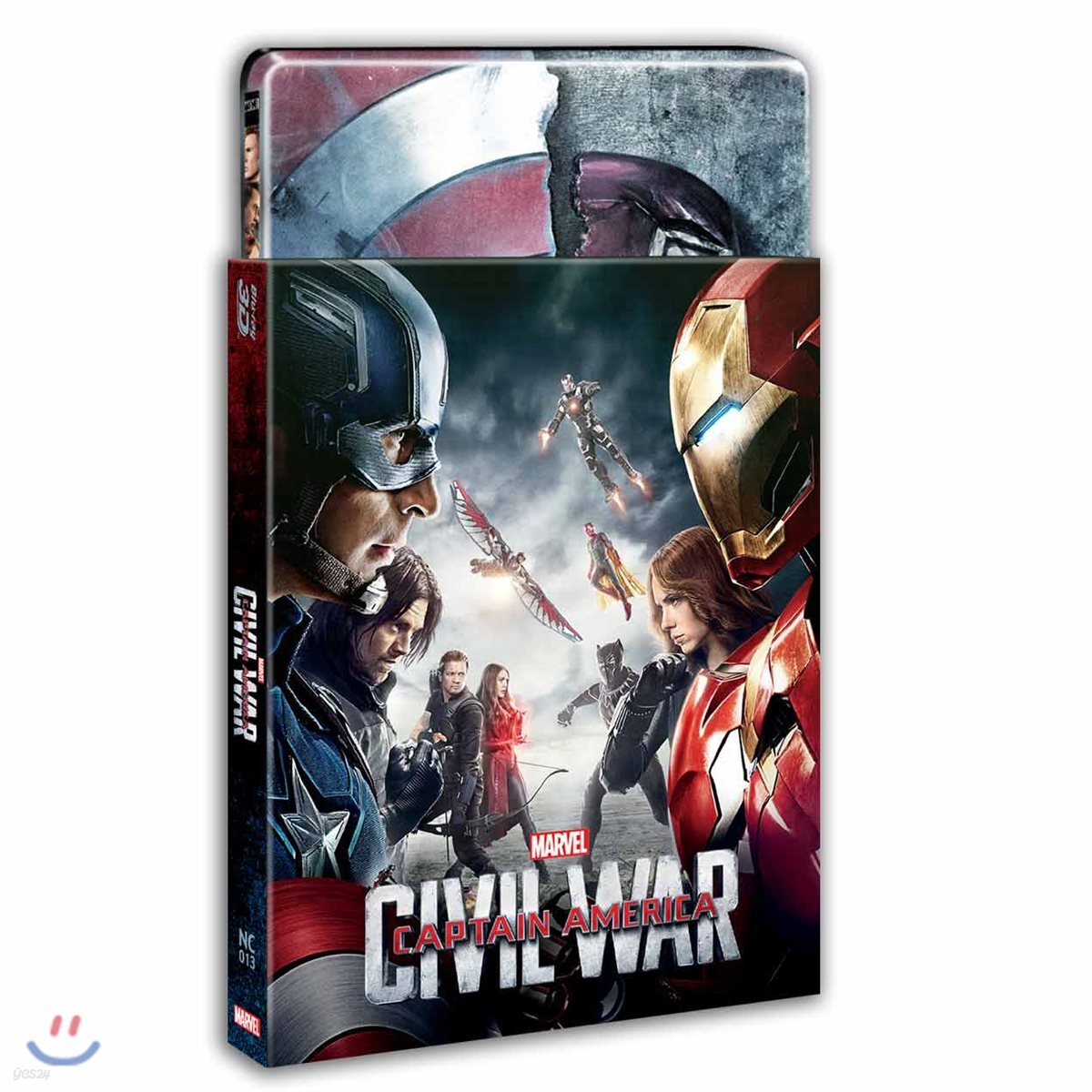 캡틴아메리카 : 시빌워 (2Disc 스틸북 렌티큘러 한정판) : 블루레이