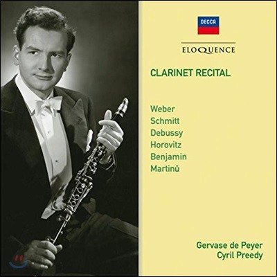 Gervase de Peyer   ̾ Ŭ󸮳 Ʋ (Clarinet Recital)