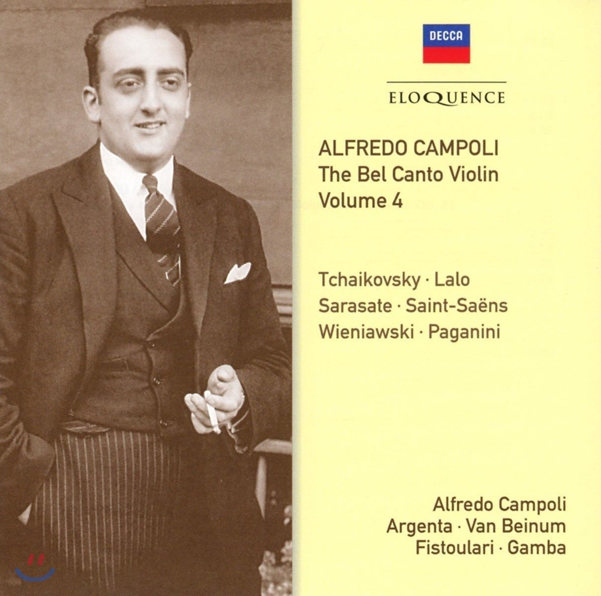 Alfredo Campoli 알프레도 캄폴리 벨 칸토 바이올린 4집 - 협주곡집 (The Bel Canto Violin Vol.4)