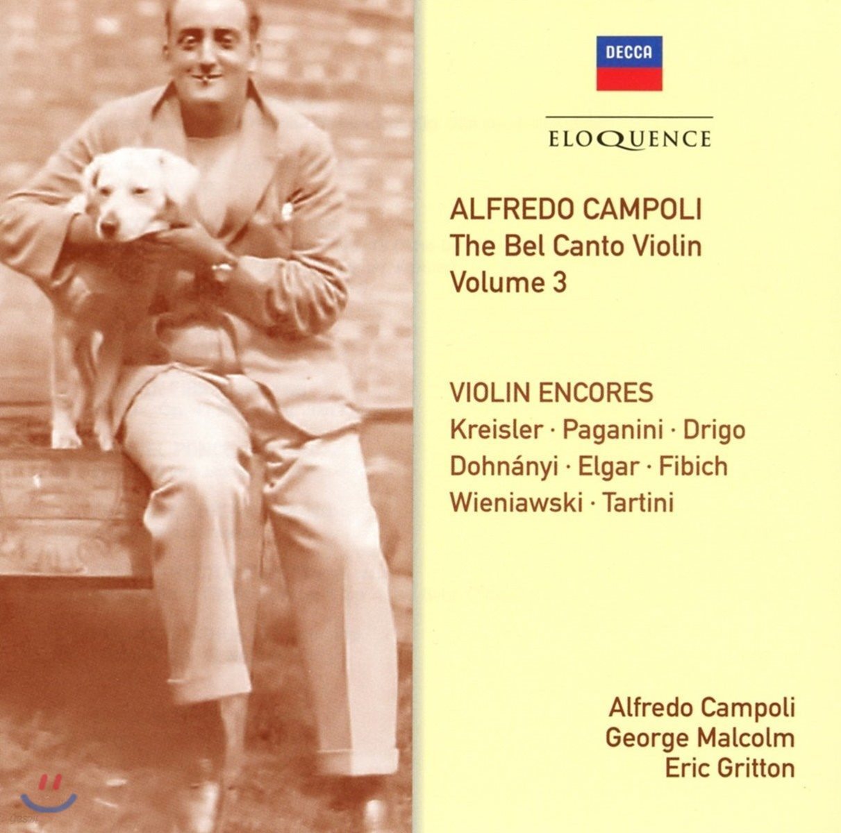 Alfredo Campoli 알프레도 캄폴리 벨 칸토 바이올린 3집 - 앙코르 (The Bel Canto Violin Vol.3 - Violin Encores)