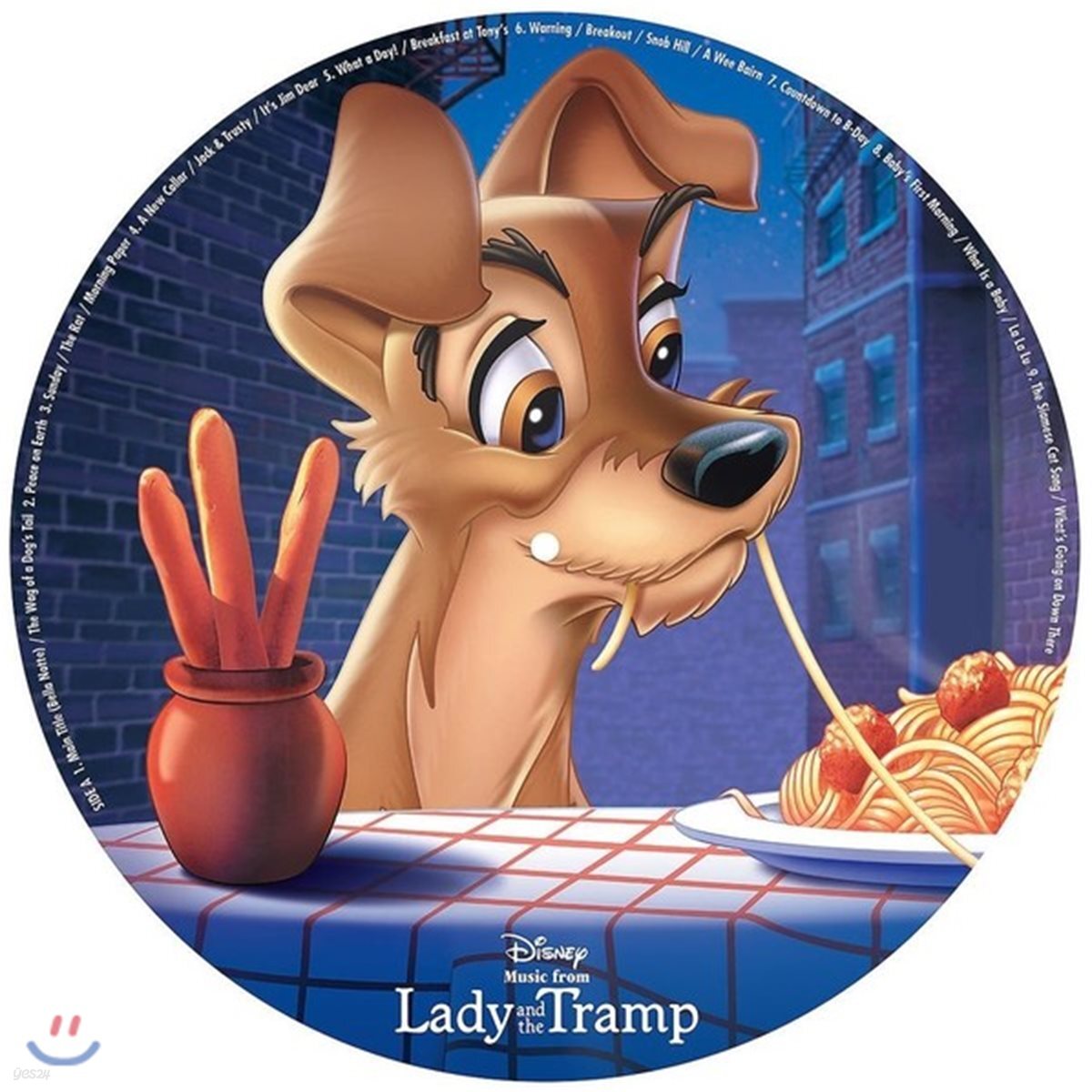 디즈니 애니메이션 '레이디와 트램프' 애니메이션 음악 (Lady and the Tramp OST) [픽쳐디스크 LP]