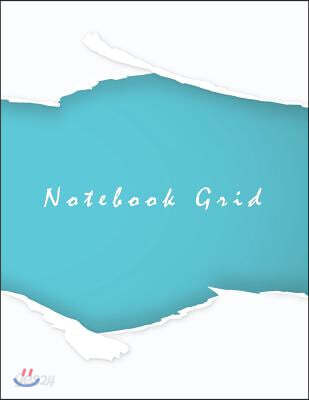 Notebook grid: Torn paper: Notebook Journal Diary, 110 pages, 8.5" x 11"