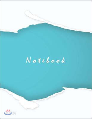 Notebook: Torn Paper: Journal Dot-Grid, Grid, Lined, Blank No Lined: Book: Pocket Notebook Journal Diary, 110 Pages, 8.5 X 11