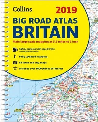 2019 Collins Big Road Atlas Britain