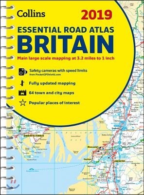 2019 Collins Essential Road Atlas Britain