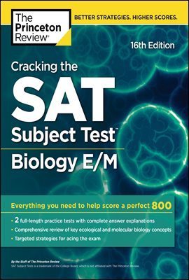Cracking the SAT Subject Test in Biology E/M, 16th Edition
