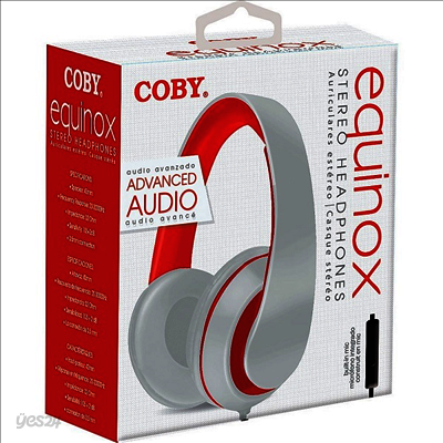 Coby - Coby Cvh-815-Wht Equinox Stereo Headphones W/Mic