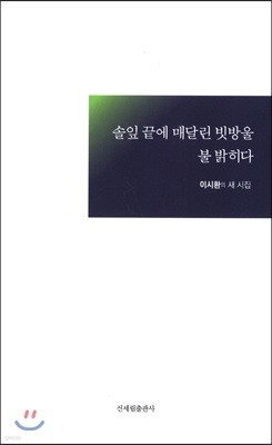 솔잎 끝에 매달린 빗방울 불 밝히다