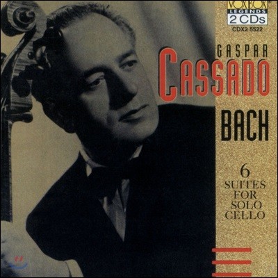 Gaspar Cassado :  ÿ  1-6 (J.S. Bach: Cello Suites BWV1007-1012)