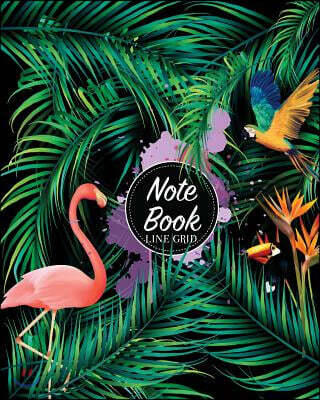 Notebook: Grid Line Notebook, Journal, Graph Book, Geometry Drawing Book, Workbook, 120 Pages, 8" X 10" (Blank Notebook Journal)