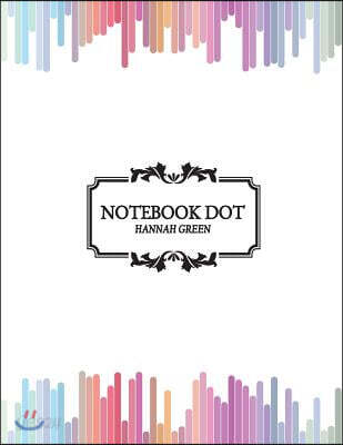 Notebook Dot: Vertical Stripes on White Background: Notebook Journal Diary, 110 Pages, 8.5 X 11