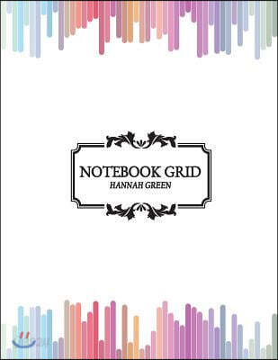 Notebook Grid: Vertical stripes on white background: Notebook Journal Diary, 110 pages, 8.5 x 11