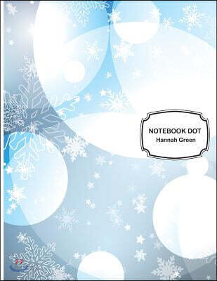 Notebook Dot: Winter snowflakes: Notebook Journal Diary, 110 pages, 8.5" x 11"