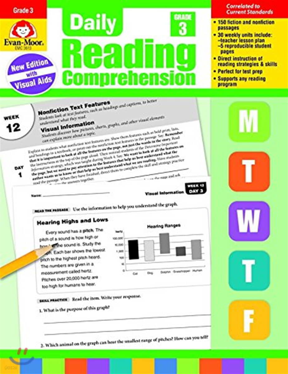 Daily Reading Comprehension, Grade 3 Teacher Edition