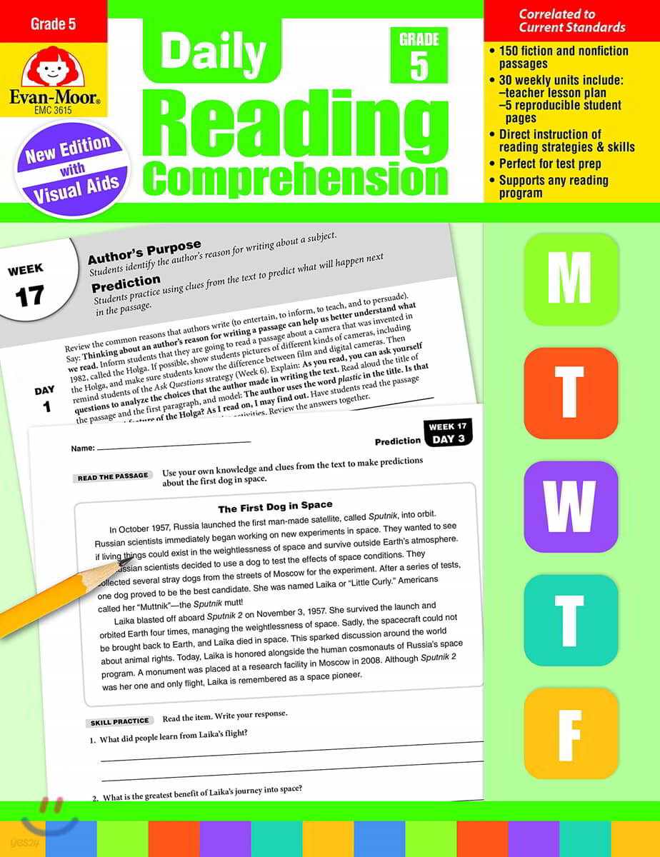 Daily Reading Comprehension, Grade 5 Teacher Edition