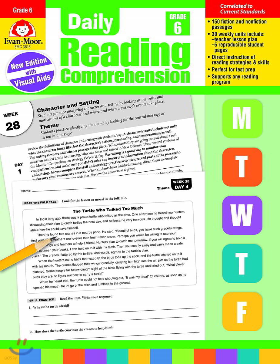 Daily Reading Comprehension, Grade 6 Teacher Edition