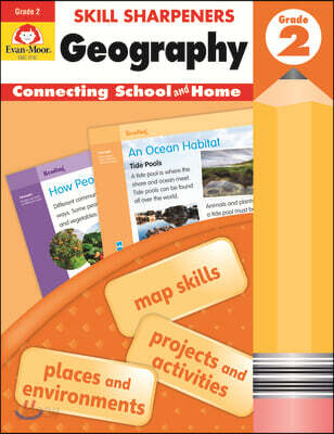 에반무어 Skill Sharpeners: Geography, Grade 2 Workbook