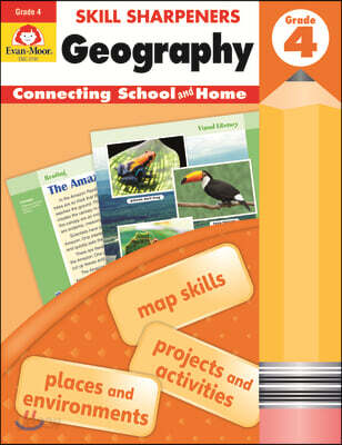 에반무어 Skill Sharpeners: Geography, Grade 4 Workbook
