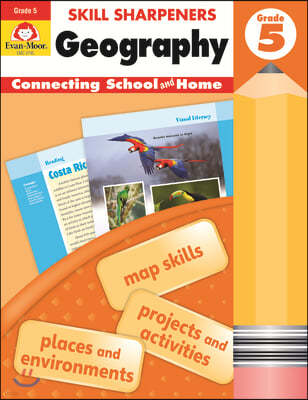 Skill Sharpeners: Geography, Grade 5 Workbook