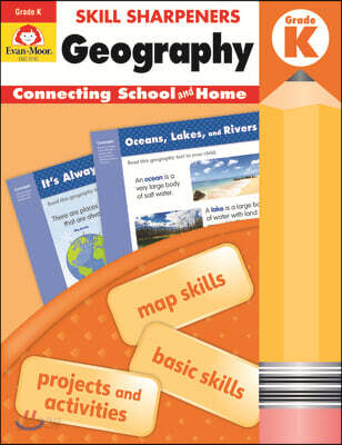 에반무어 Skill Sharpeners: Geography, Kindergarten Workbook