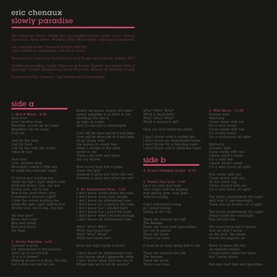 Eric Chenaux — Slowly Paradise 앨범 커버