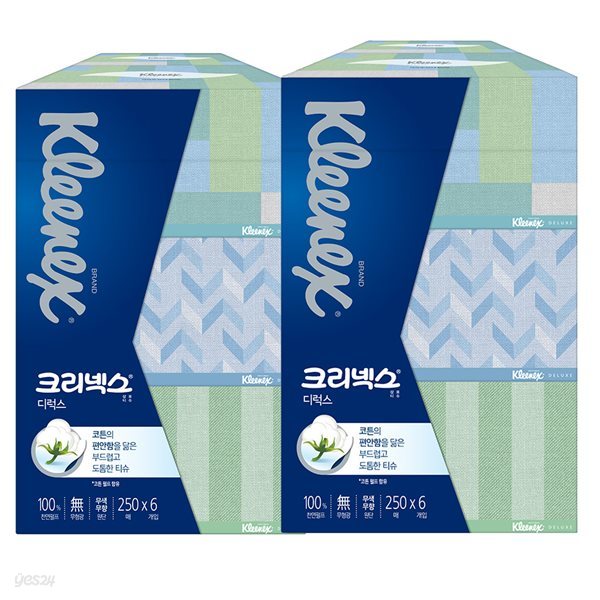 크리넥스 디럭스 250매X6개입*2bag