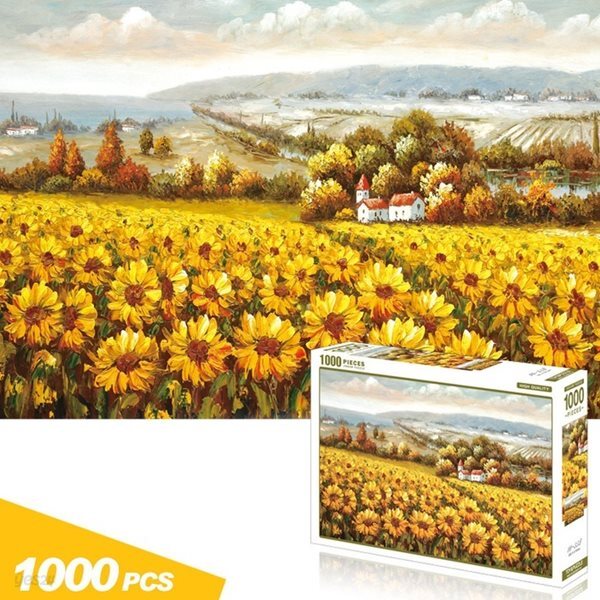TP10-358 해바라기 들판 1000조각 직소퍼즐