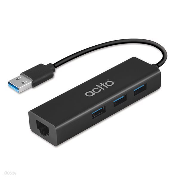 엑토 USB 3.0 3포트 랜어댑터 허브 HUBL-03