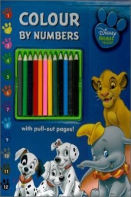 Disney Animal Friends : Colour By Numbers
